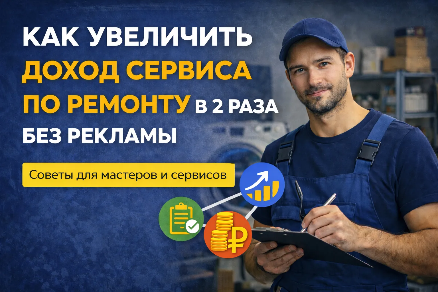 Как увеличить доход сервиса по ремонту в 2 раза без рекламы