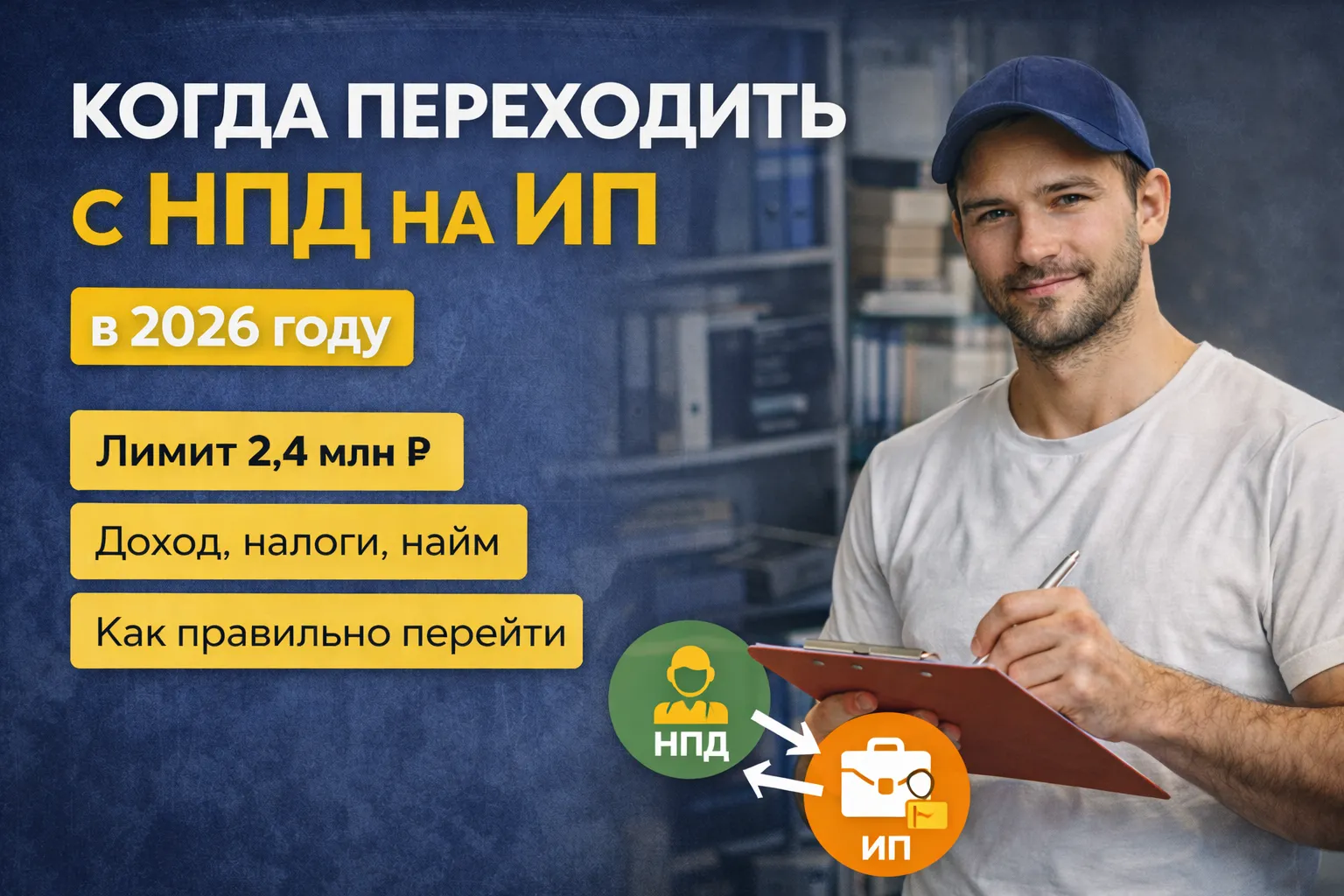 Когда переходить с самозанятости на ИП